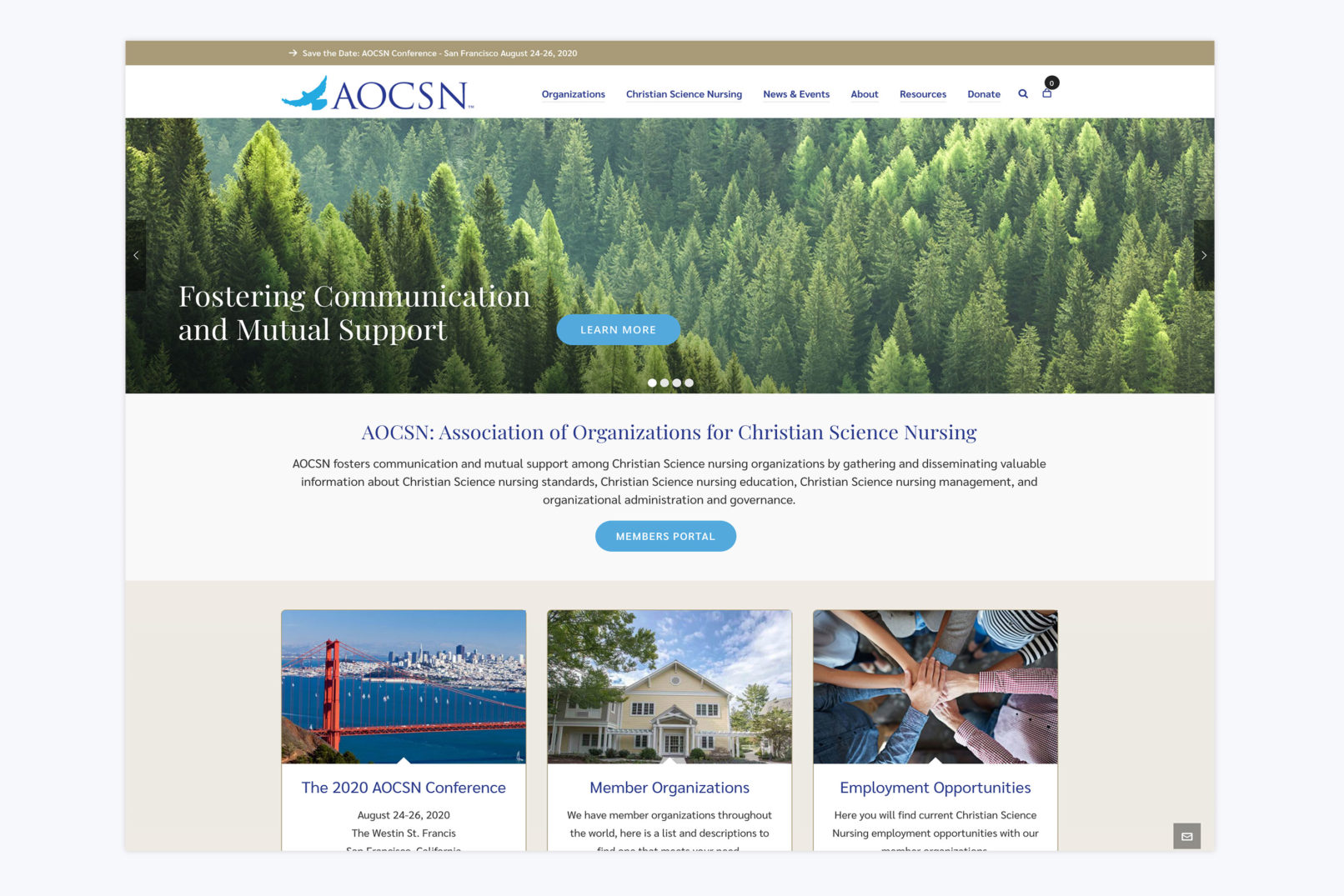 aocsn website design