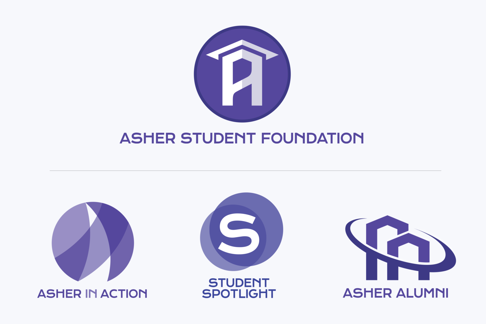 asher student foundation logos