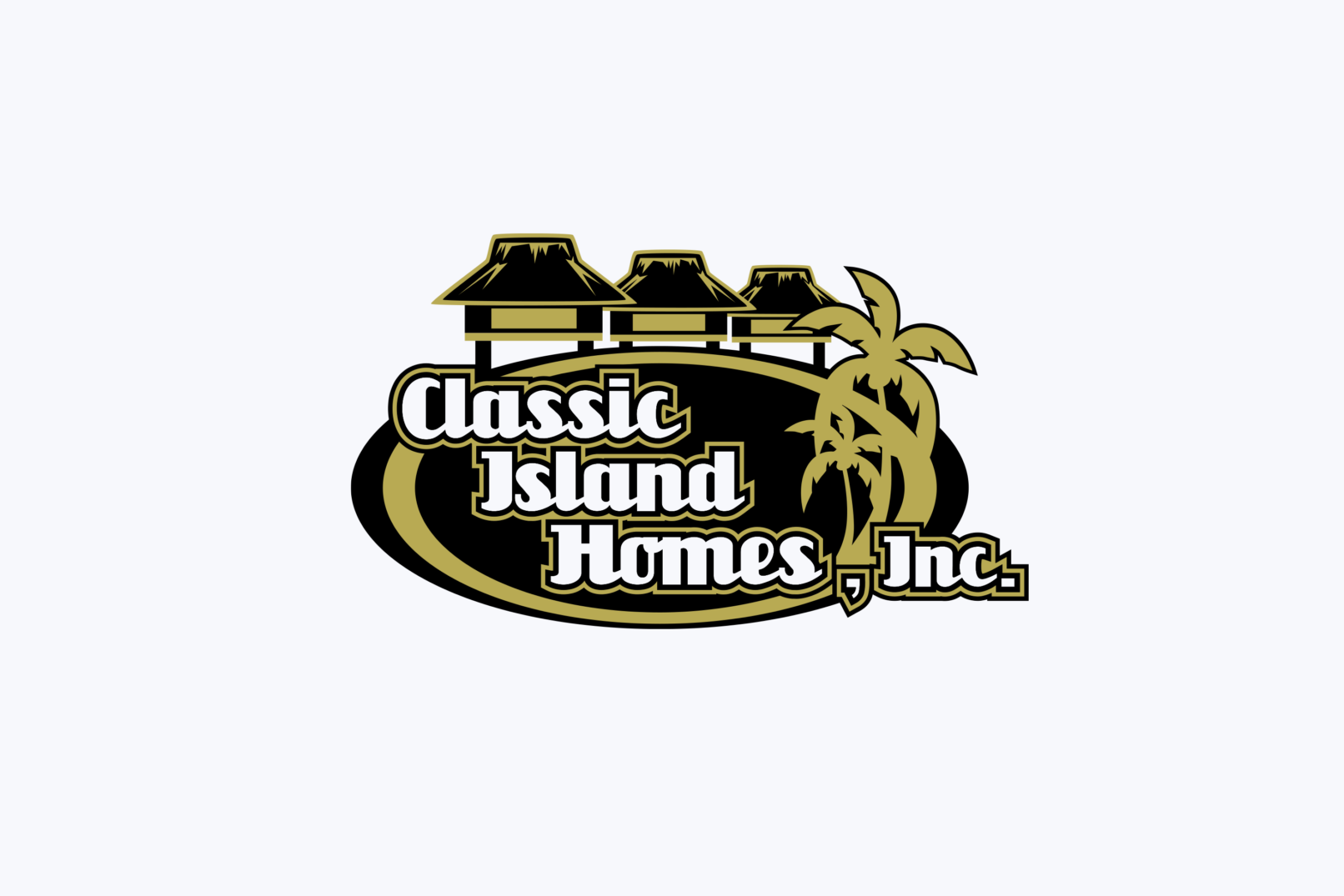 classic island homes logo design