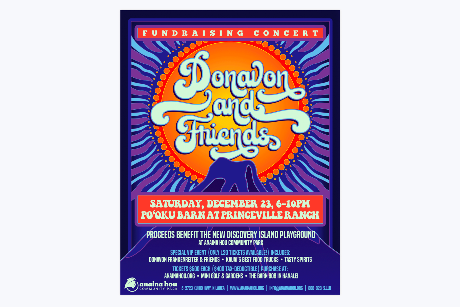 donavon and friends concert poster design