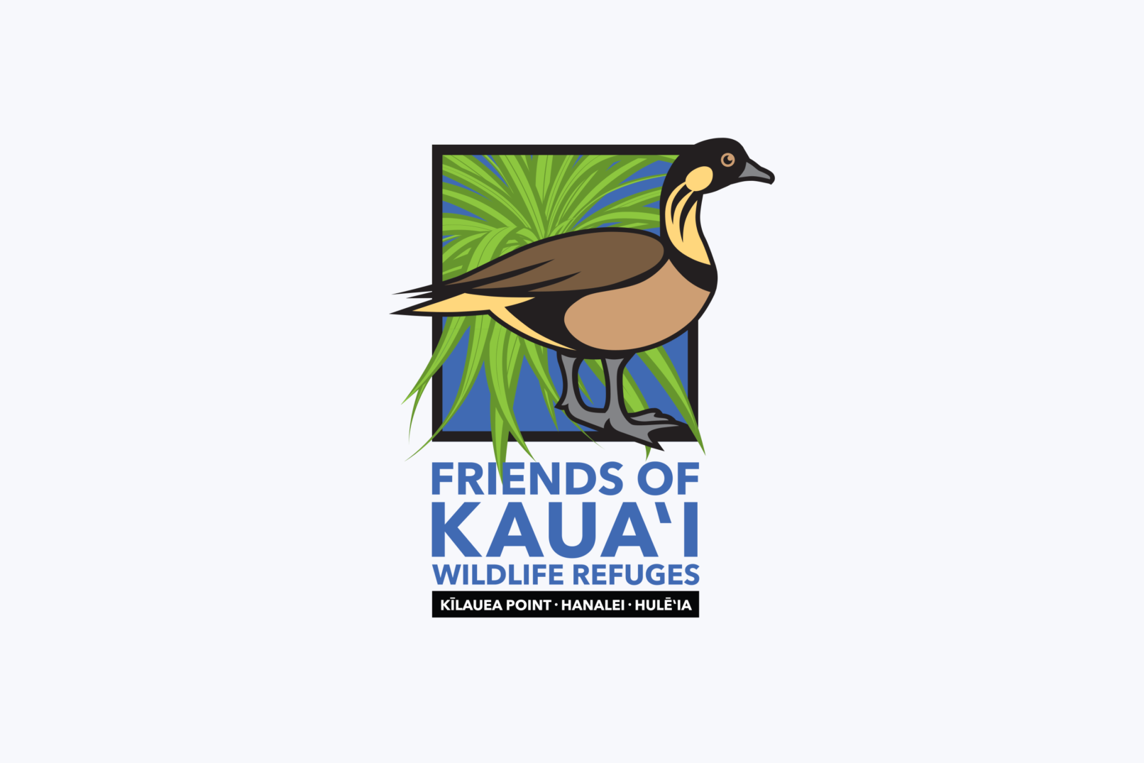 frinds of kauai wildlife refuges logo design