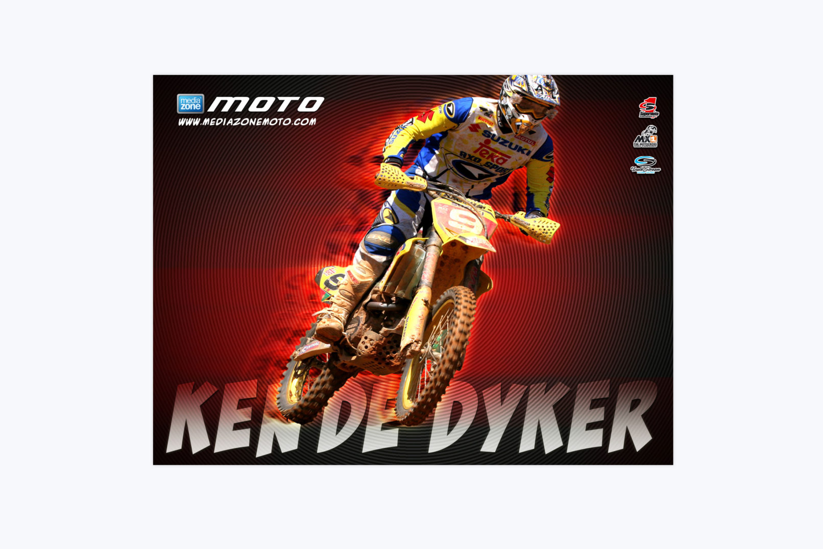 media zone motocross poster design