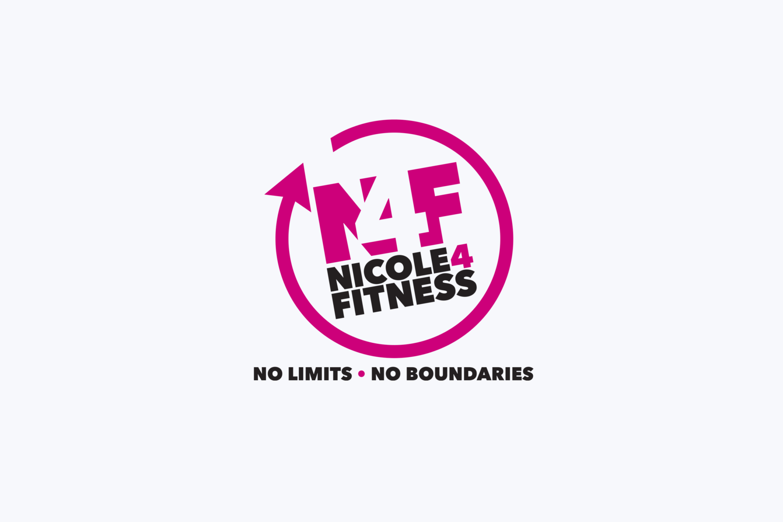 nicole 4 fitness logo design