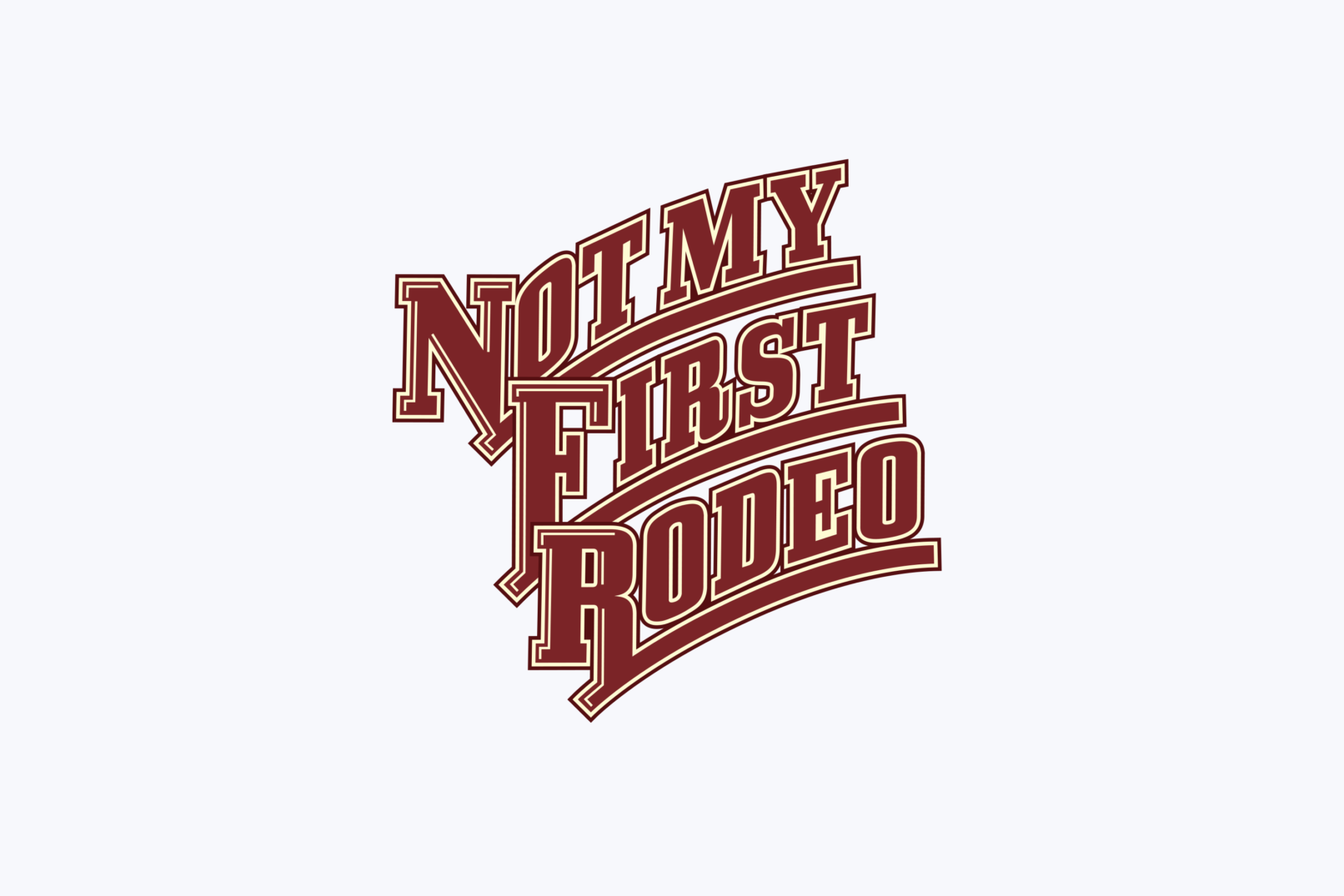 not my first rodeo logo