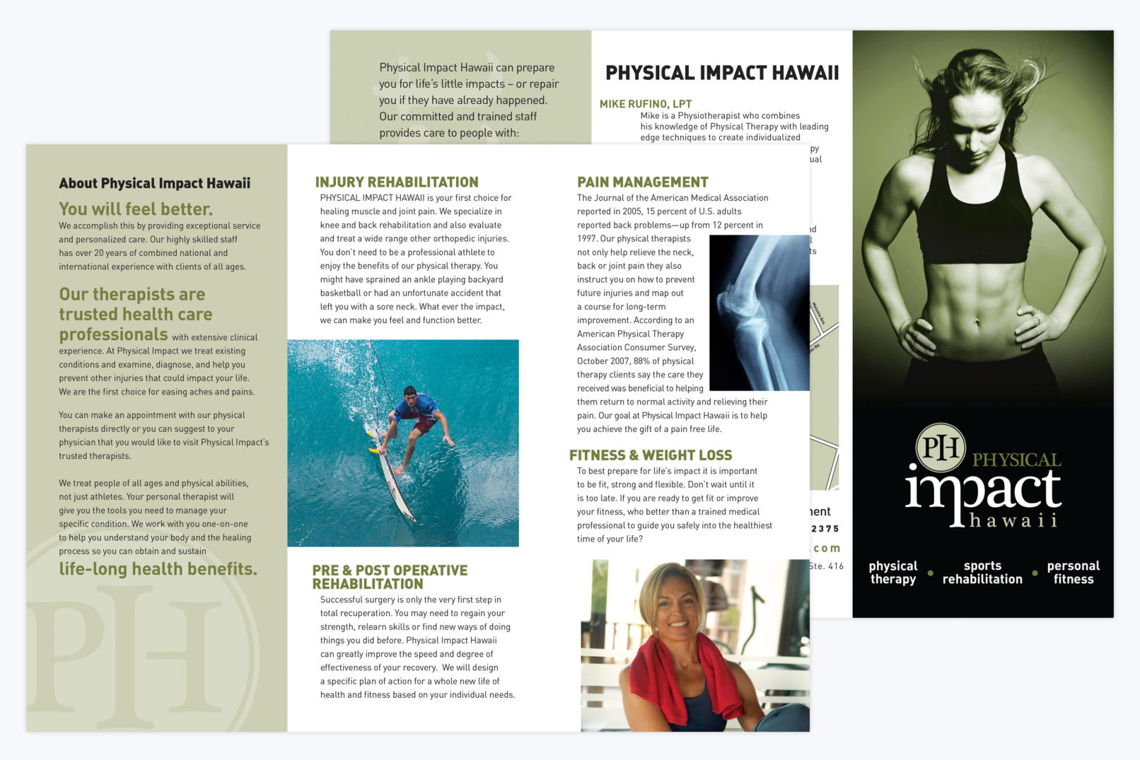 physical impact brochure design