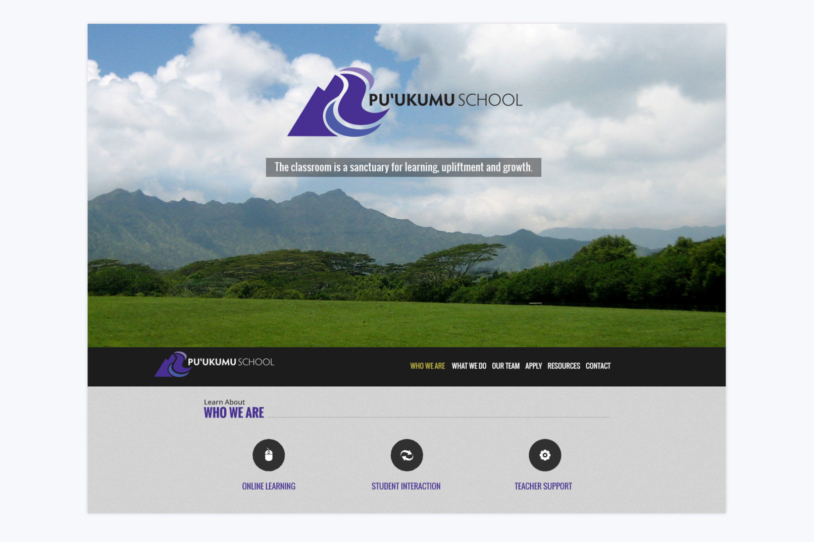 puukumu school website design