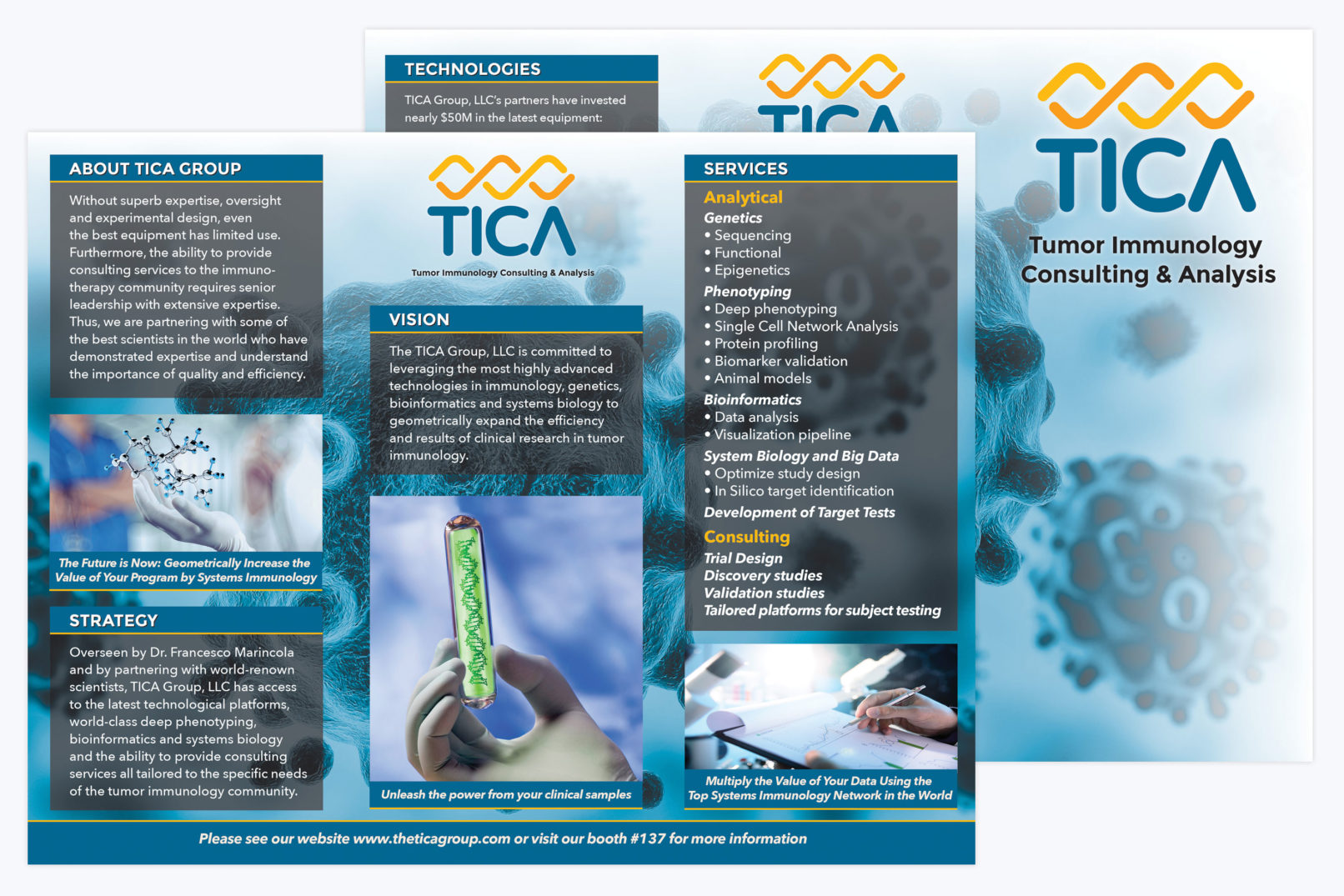 the tica group brochure design