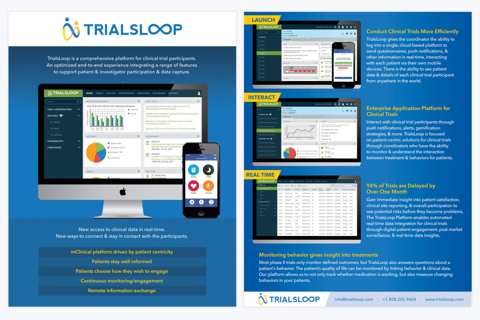 trials loop brochure design