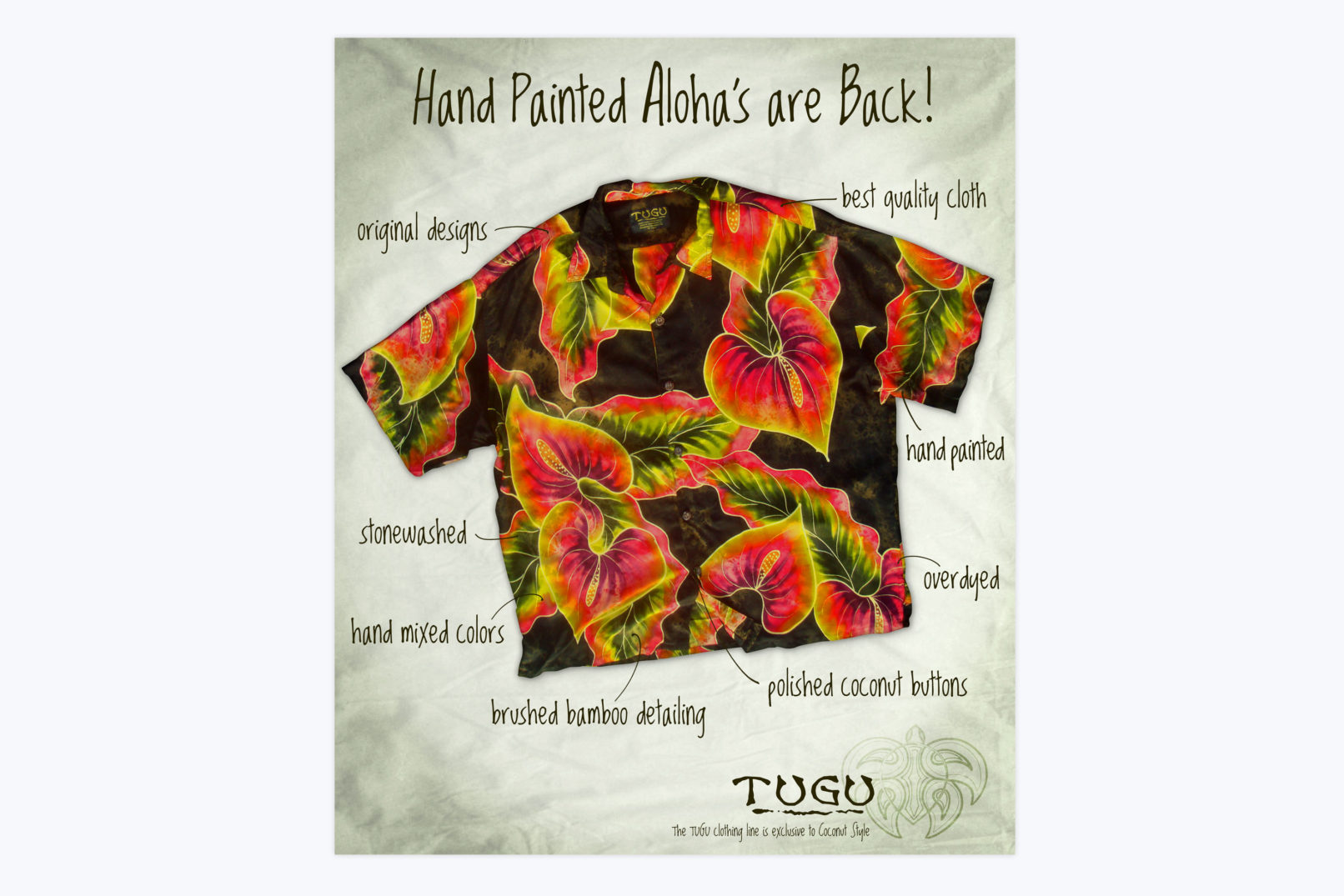 aloha shirt poster design